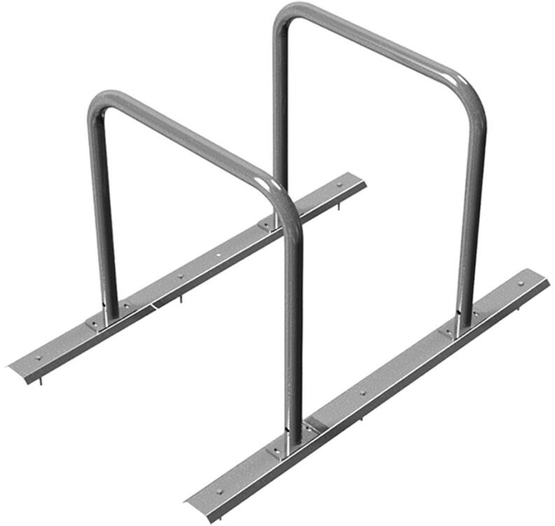 Modellbeispiel: Reihenanlage/Fahrradanlehnbügel mit Schienensystem (Art. 423.20)