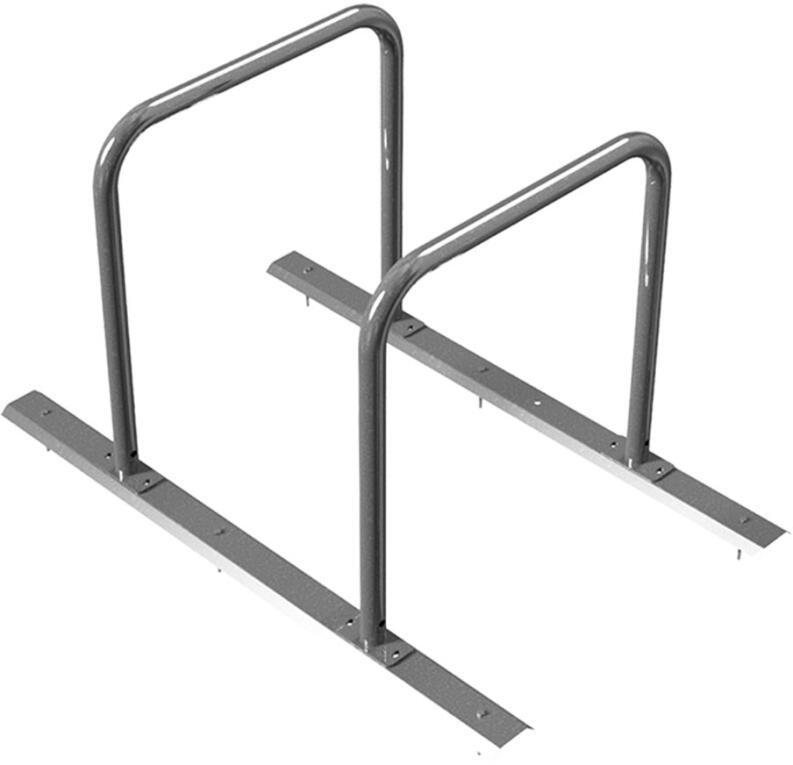 Modellbeispiel: Reihenanlage/Fahrradanlehnbügel mit Schienensystem (Art. 423.20)