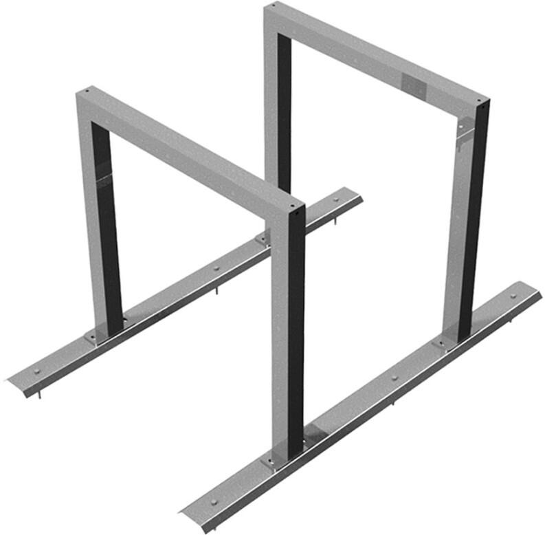 Modellbeispiel: Reihenanlage/Fahrradanlehnbügel mit Schienensystem (Art. 424.20)