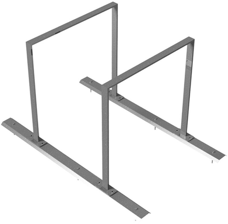 Modellbeispiel: Reihenanlage/Fahrradanlehnbügel mit Schienensystem (Art. 425.20)